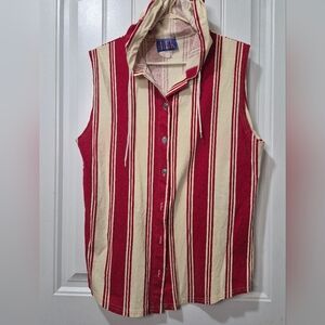 Womens Vintage Hoodie Tank Top Size Medium
